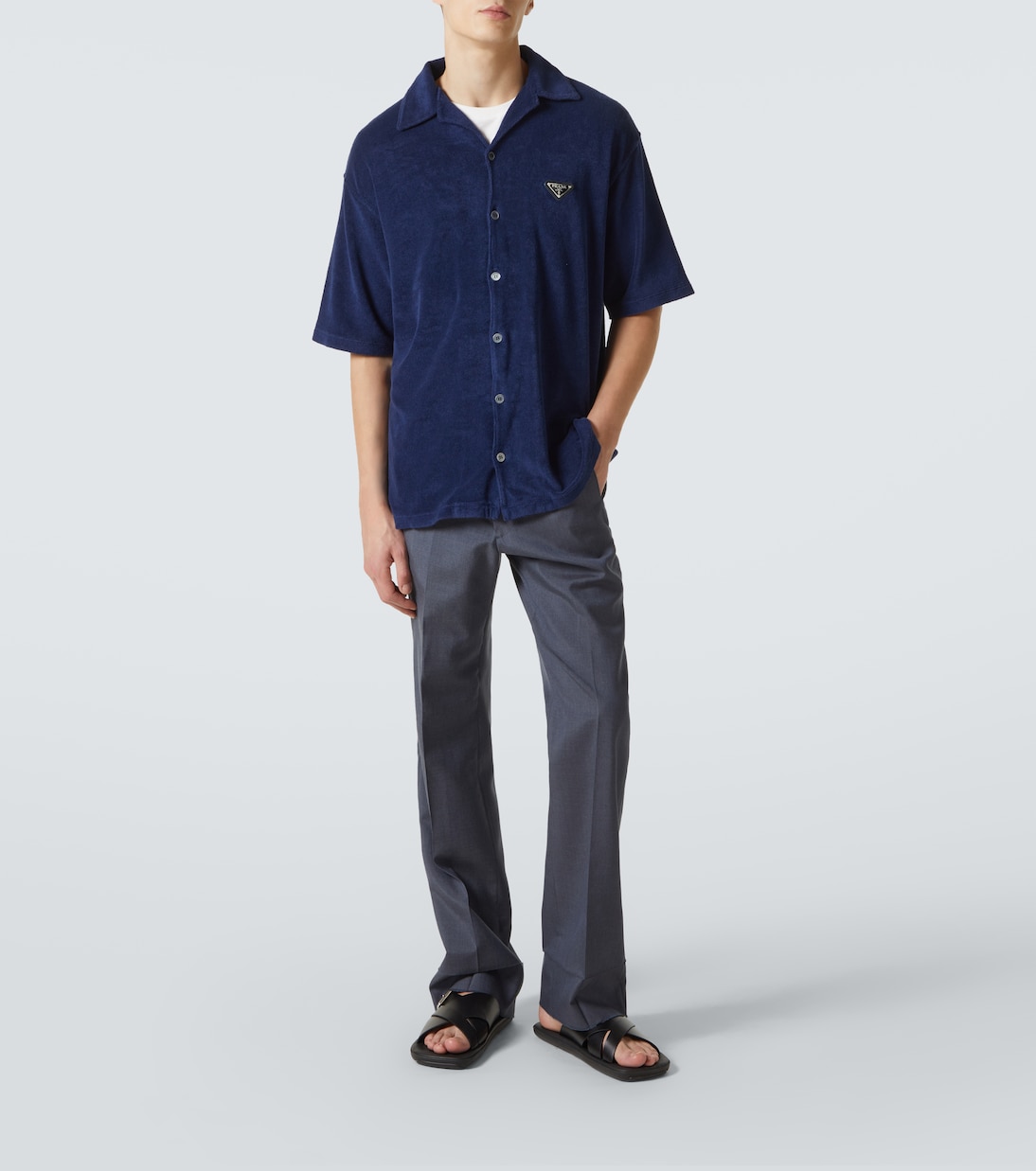 Camicia bowling in cotone | Prada