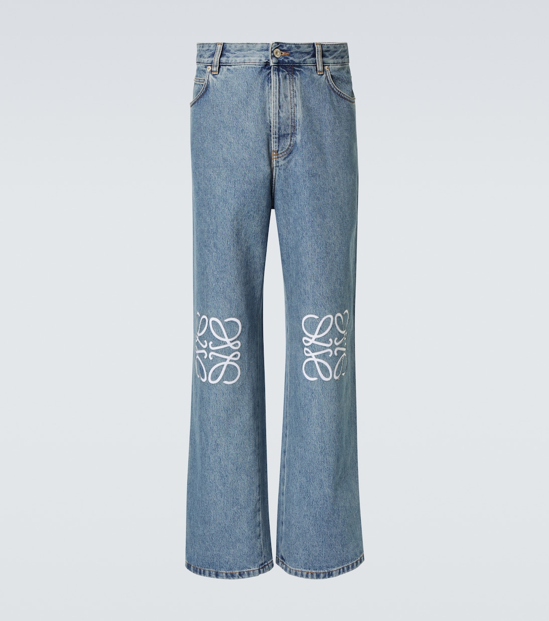 Jeans anchos con anagrama | Loewe