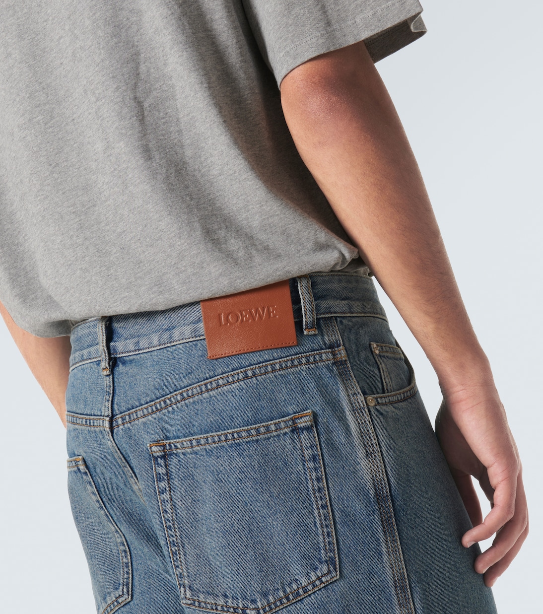 Jeans anchos con anagrama | Loewe