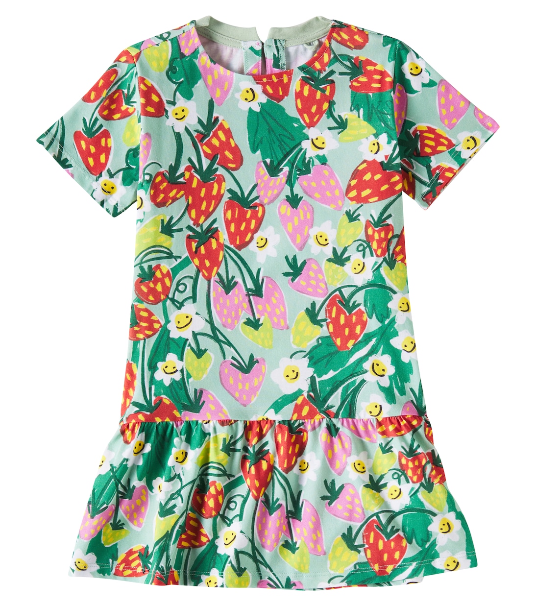 Abito in jersey di cotone con stampa | Stella McCartney Kids