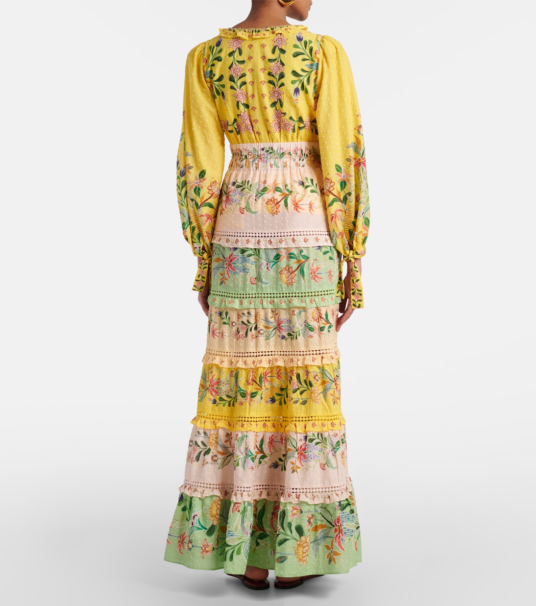 Maxikleid Delicate Flowers aus Baumwolle | Farm Rio