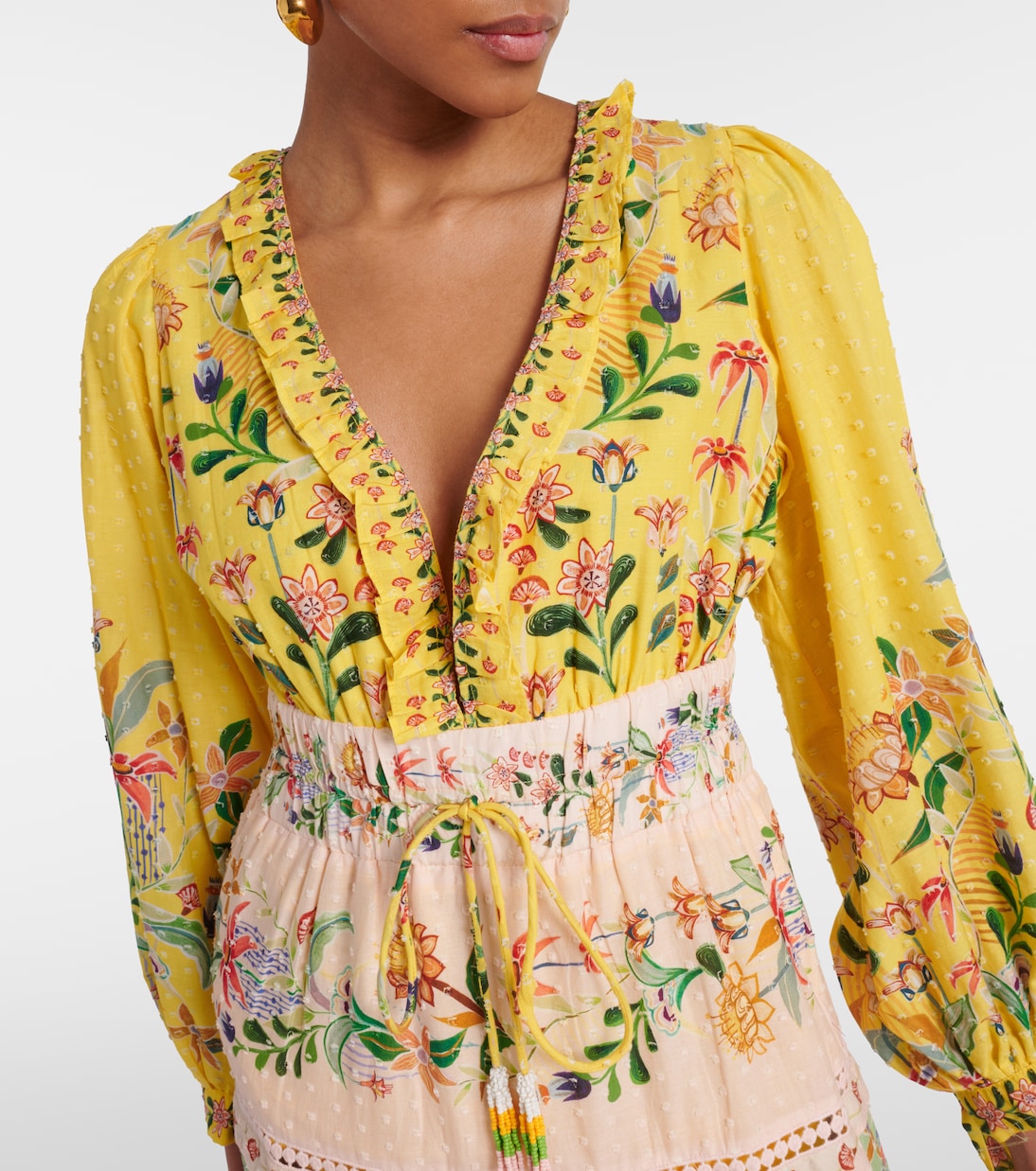 Maxikleid Delicate Flowers aus Baumwolle | Farm Rio