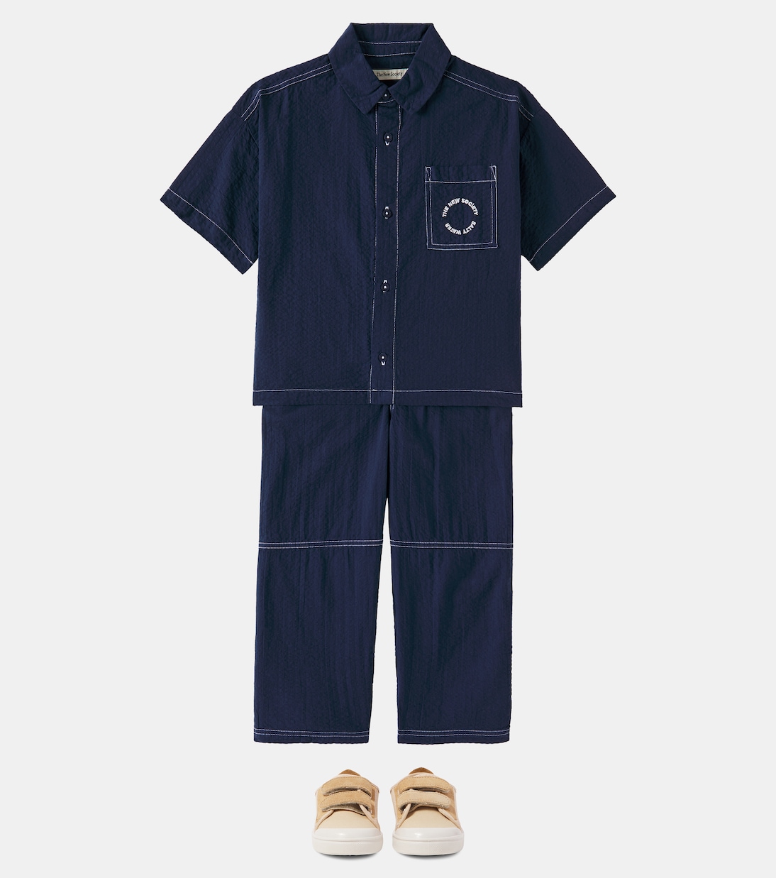 Corinto cotton straight pants | The New Society