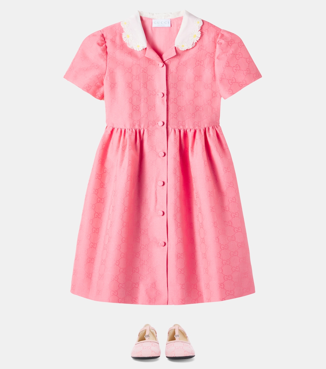 Kleid GG aus Baumwoll-Canvas | Gucci Kids