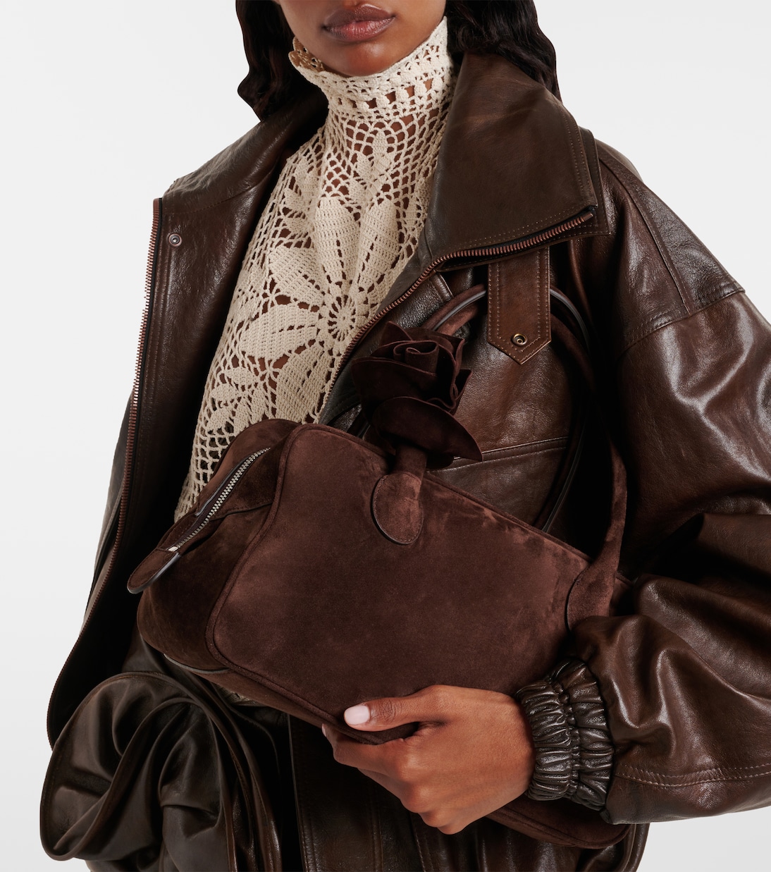 Borsa a spalla Brigitte in suede | Magda Butrym