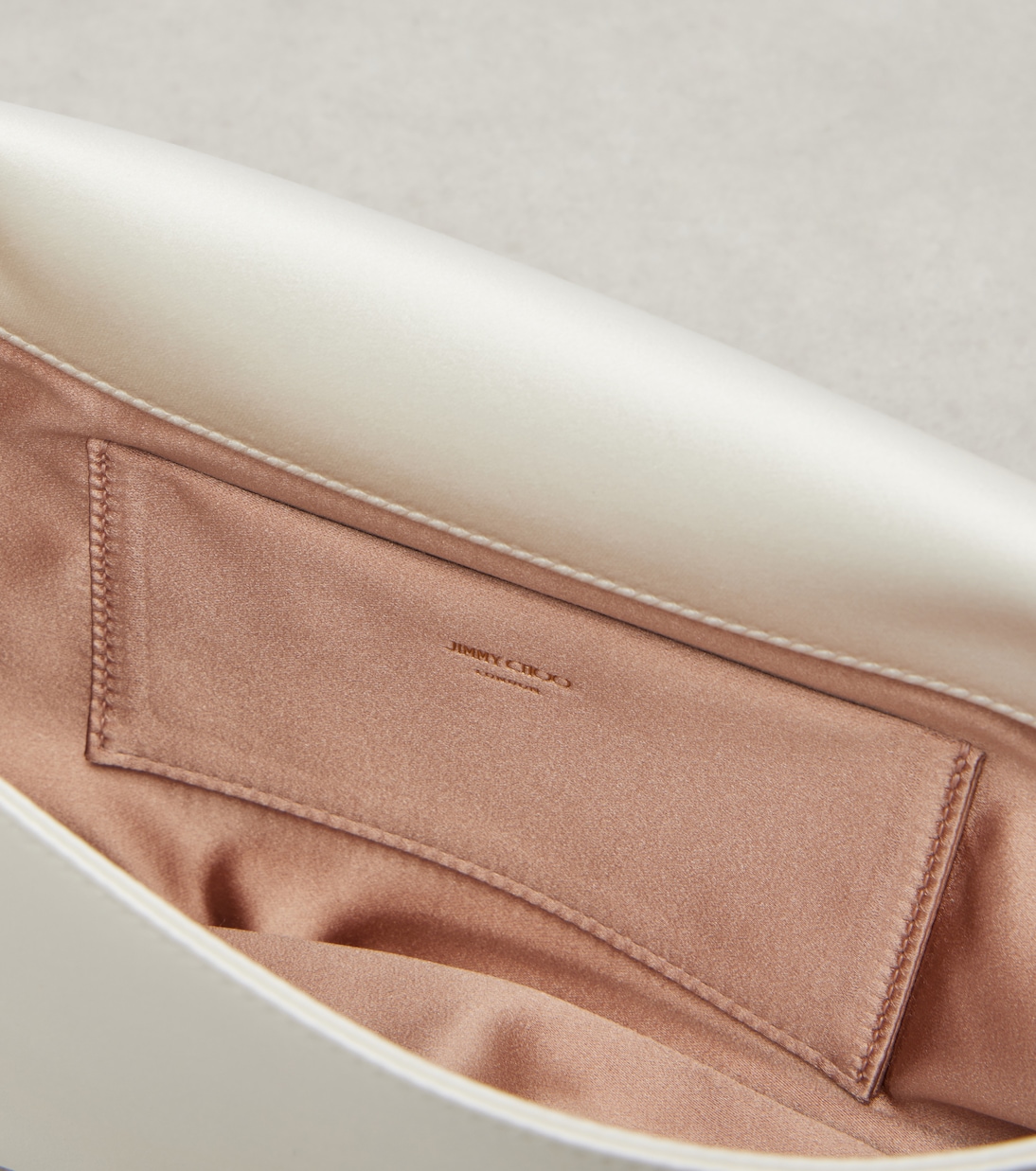 Verzierte Clutch Zandra aus Satin | Jimmy Choo