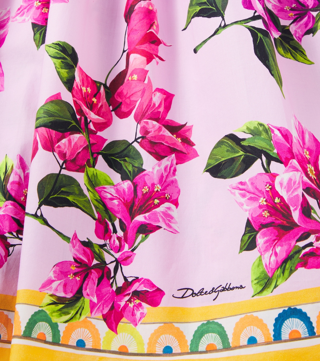 Robe Taormina en coton à fleurs | Dolce&Gabbana Kids