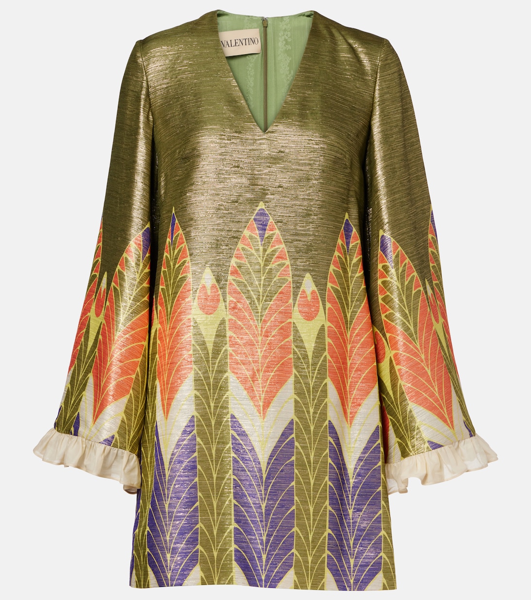 Escape printed silk-blend minidress | Valentino