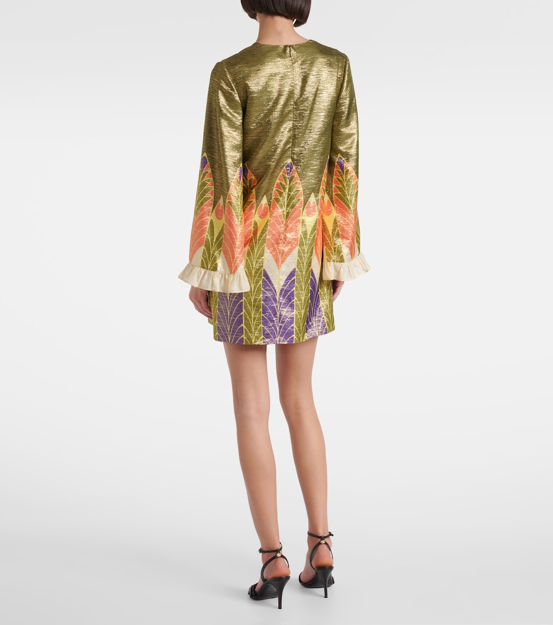 Escape printed silk-blend minidress | Valentino