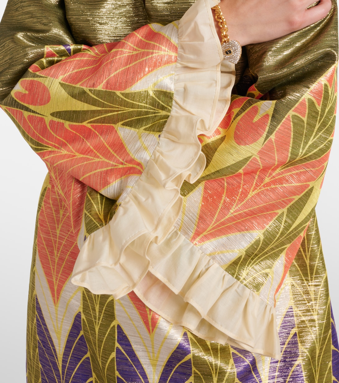 Escape printed silk-blend minidress | Valentino