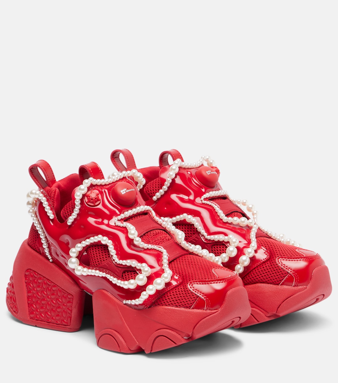 X Reebok zapatillas con plataforma adornadas | Noir Kei Ninomiya
