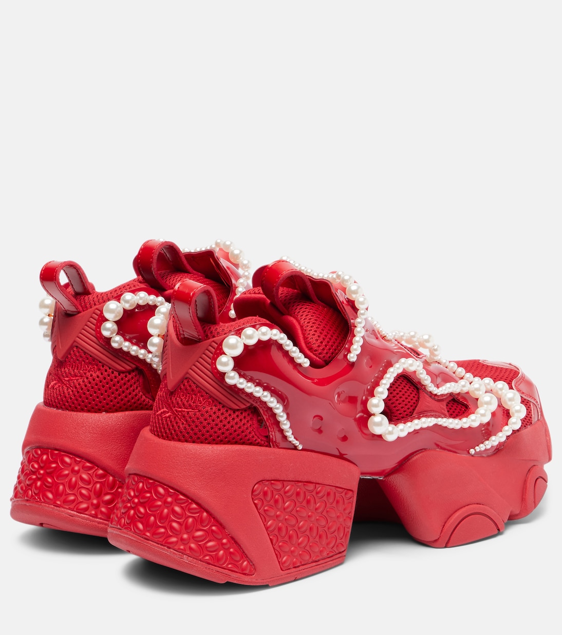 X Reebok zapatillas con plataforma adornadas | Noir Kei Ninomiya