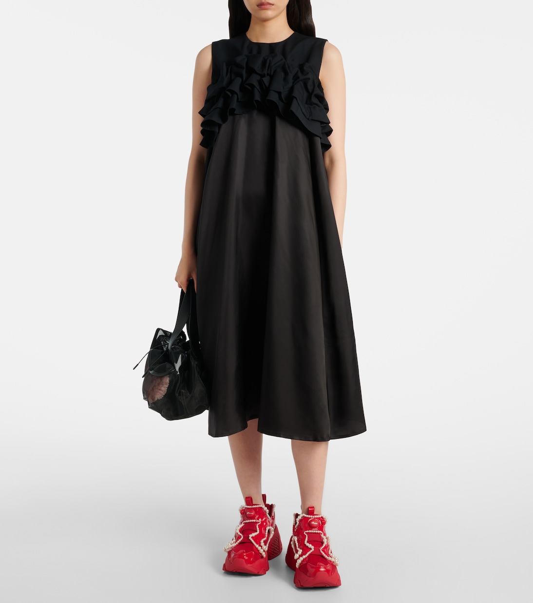 X Reebok zapatillas con plataforma adornadas | Noir Kei Ninomiya