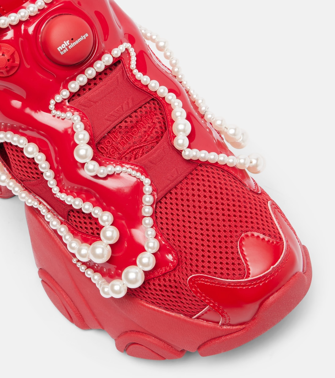 X Reebok zapatillas con plataforma adornadas | Noir Kei Ninomiya