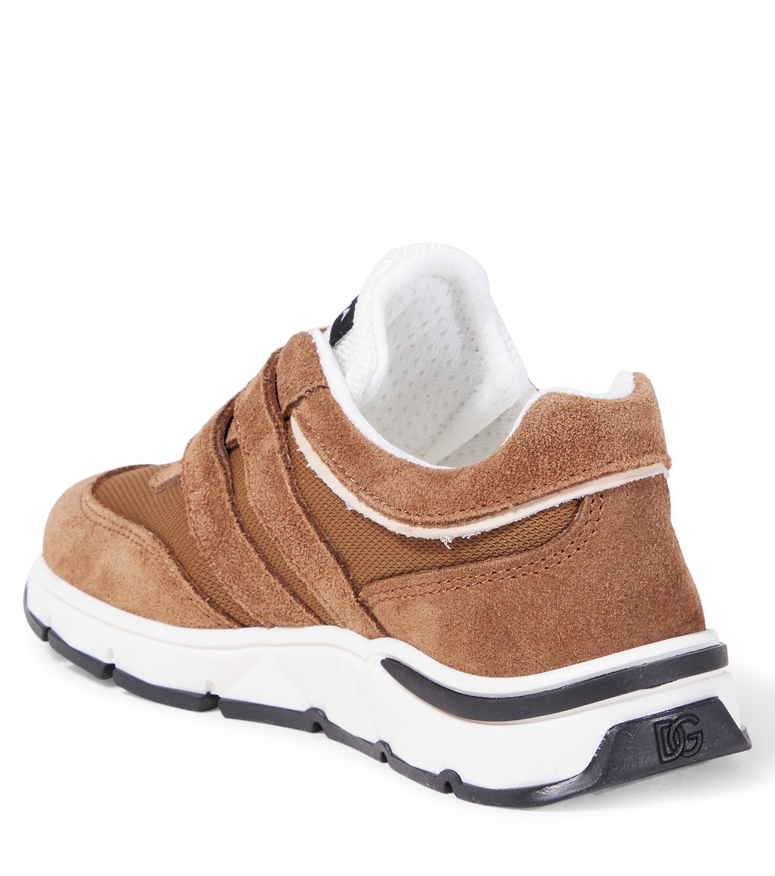 DG Running suede and mesh sneakers | Dolce&Gabbana Kids