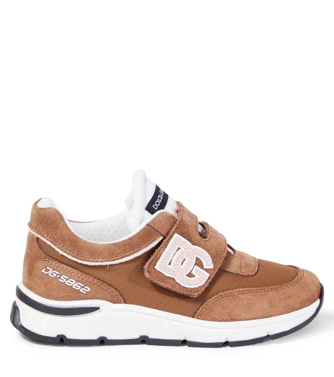 DG Running suede and mesh sneakers | Dolce&Gabbana Kids