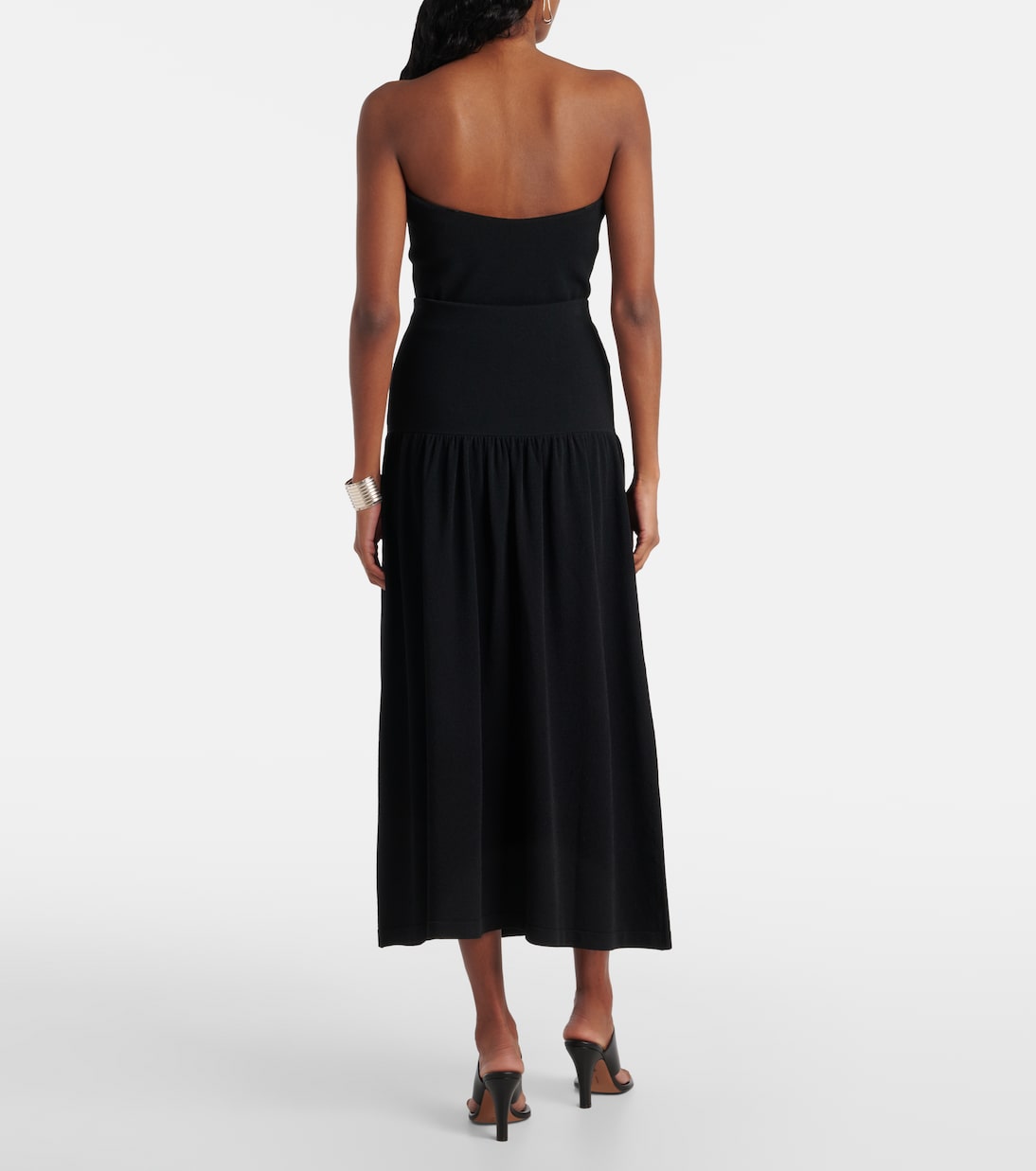 Knitted high-rise midi skirt | Vince