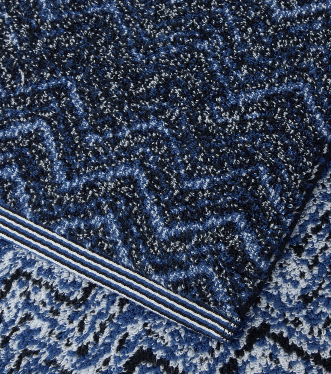 Serviette de plage Azul Zigzag en coton | Missoni