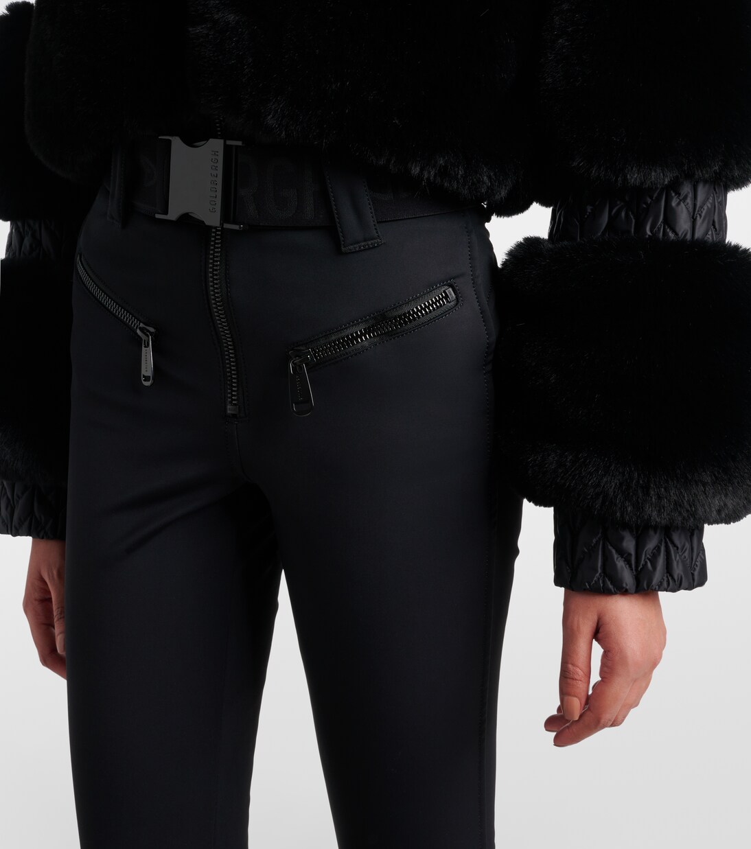 Lieke faux fur-trimmed ski jumpsuit | Goldbergh