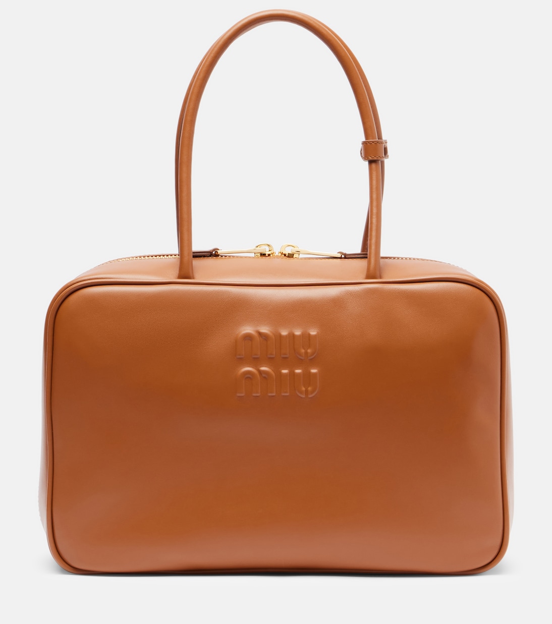 Beau leather tote bag | Miu Miu