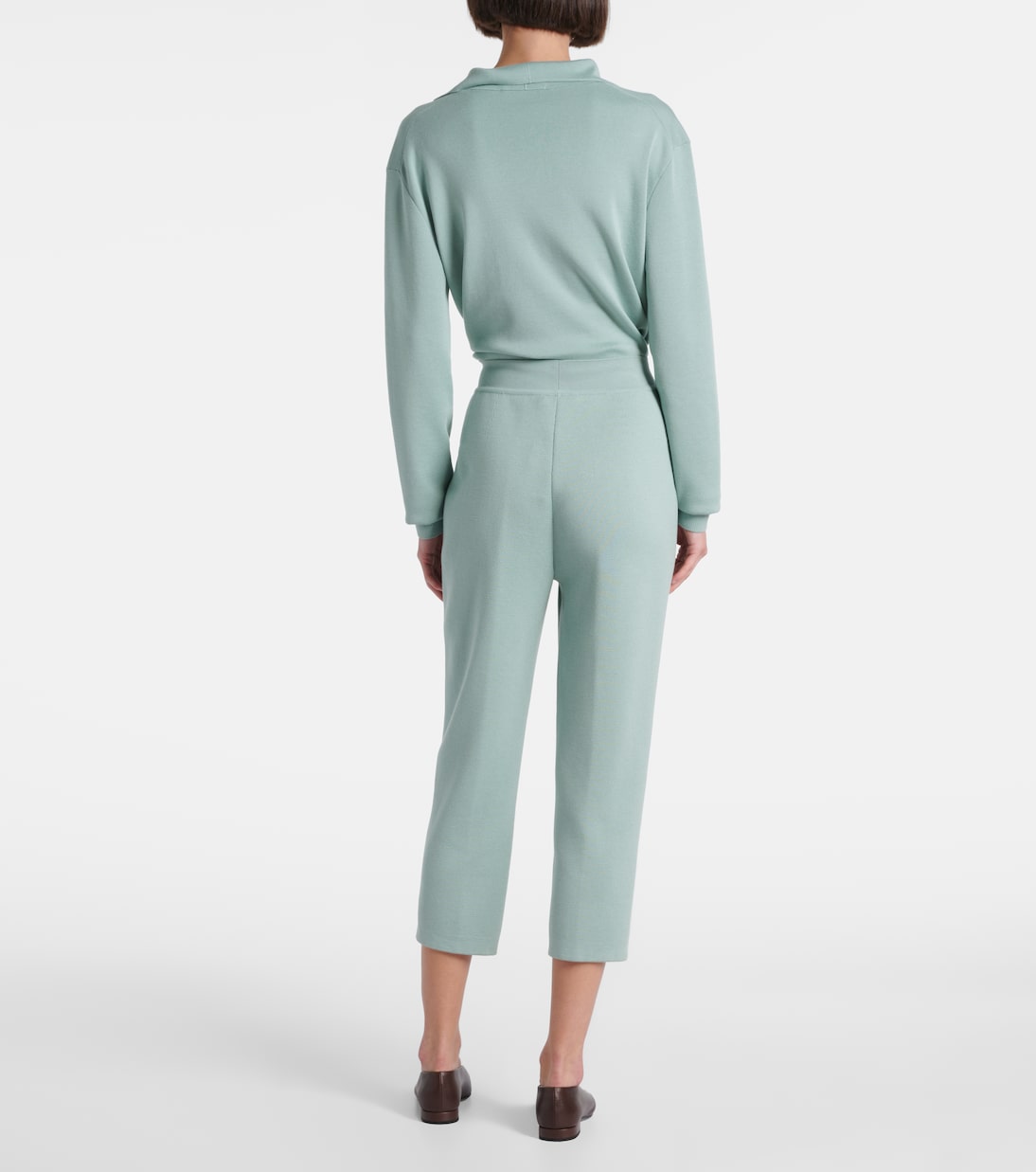 Pantalones tapered cropped Siena de seda y algodón | Loro Piana