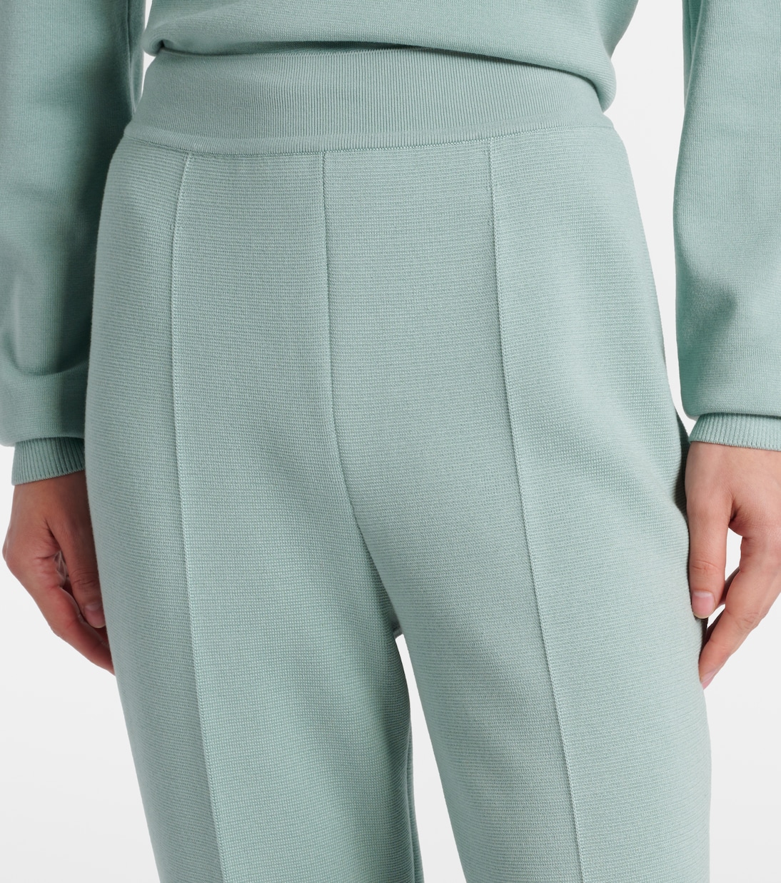 Pantalones tapered cropped Siena de seda y algodón | Loro Piana