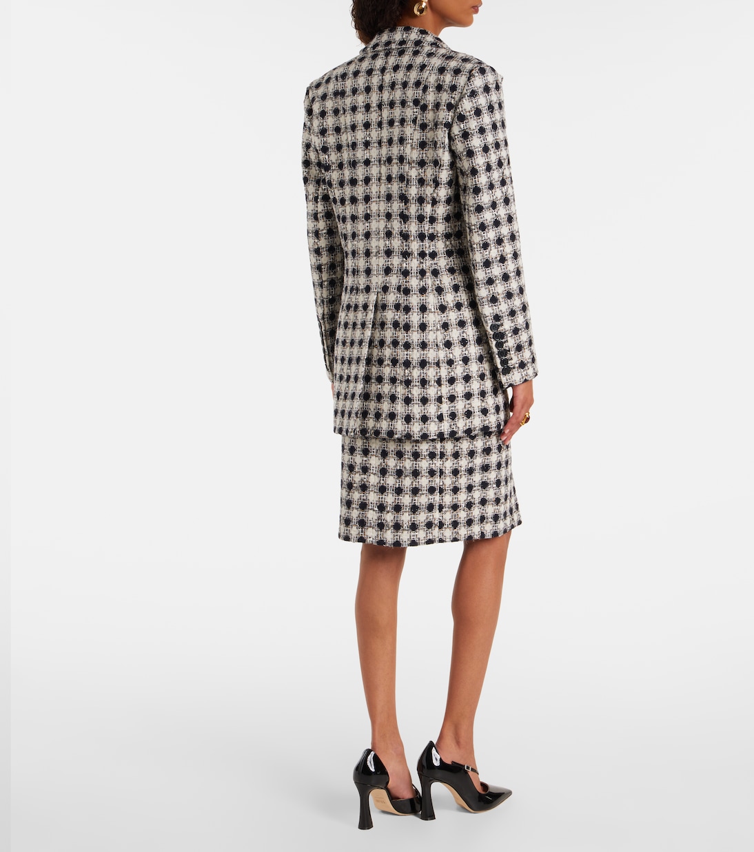 Double-breasted tweed blazer | Nina Ricci