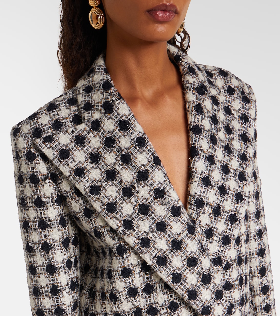 Double-breasted tweed blazer | Nina Ricci
