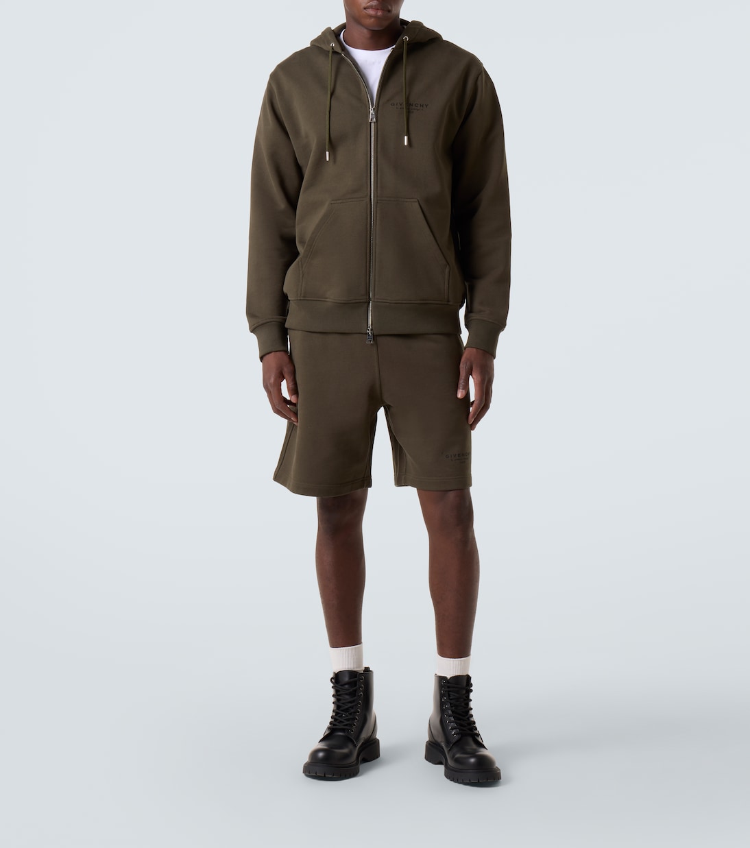 Givenchy Stamp cotton fleece hoodie | Givenchy