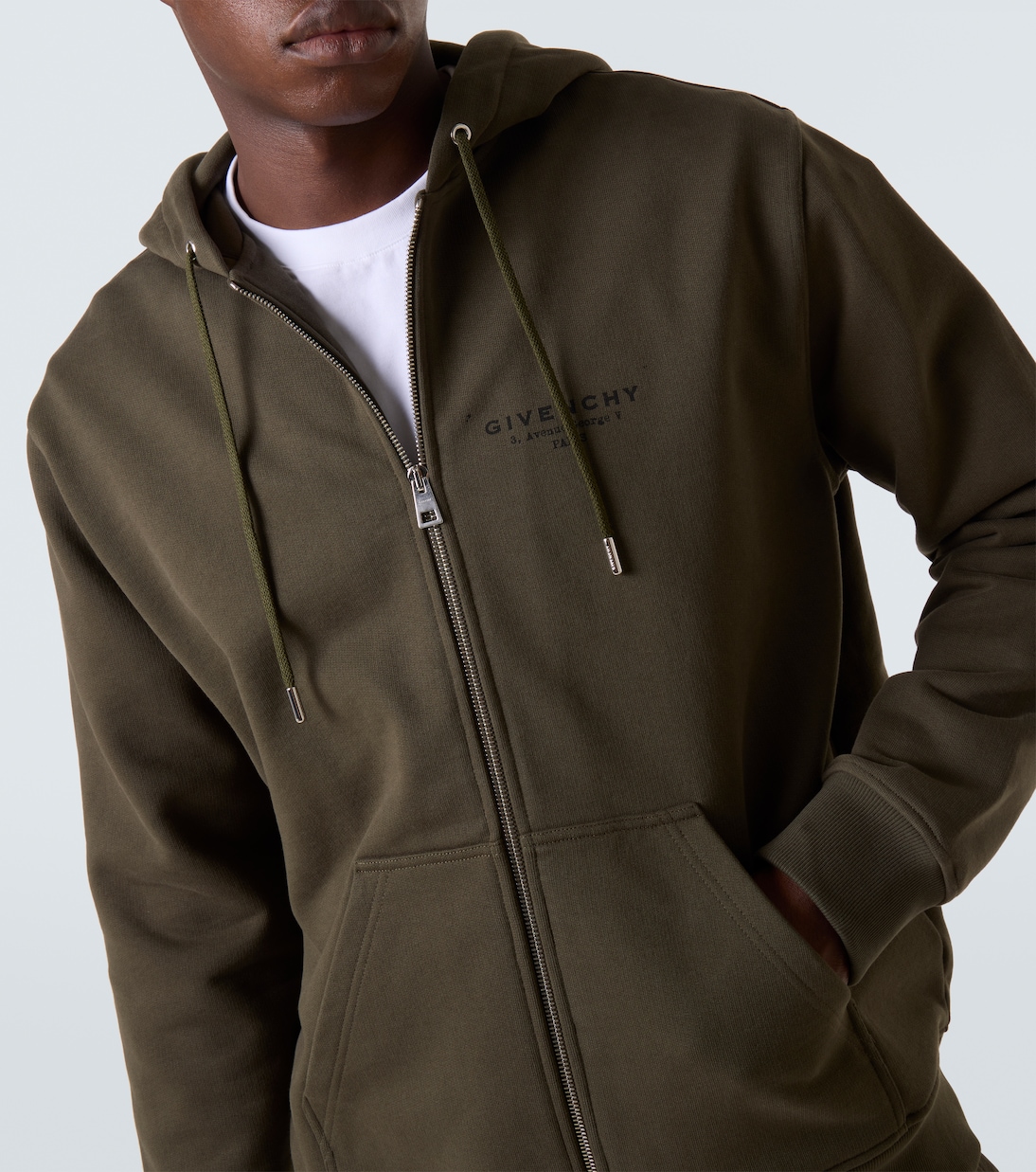 Givenchy Stamp cotton fleece hoodie | Givenchy