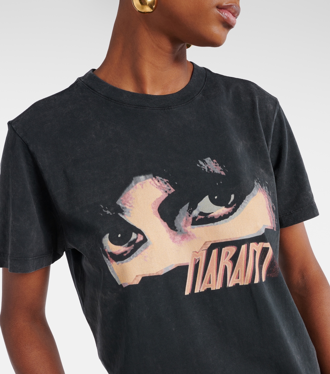 T-shirt Zoeline in jersey di cotone con stampa | Marant Etoile