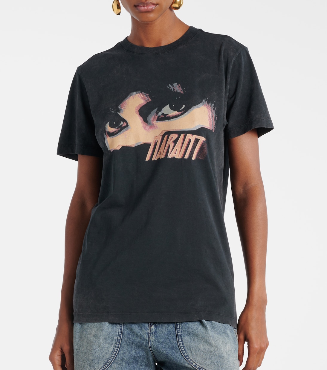T-shirt Zoeline in jersey di cotone con stampa | Marant Etoile