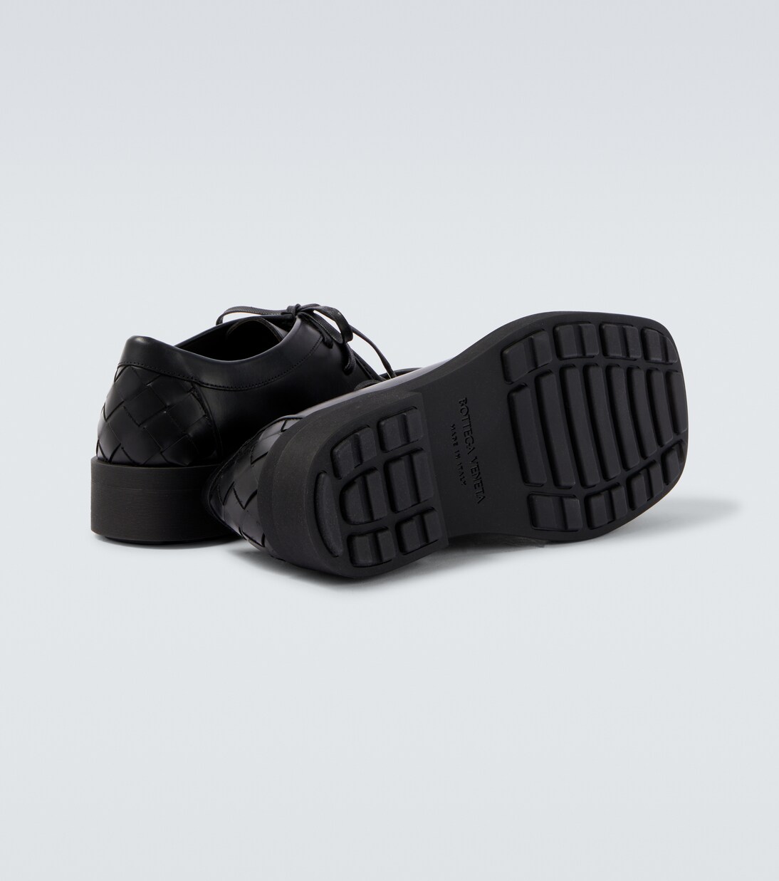 Ben Intrecciato leather Derby shoes | Bottega Veneta