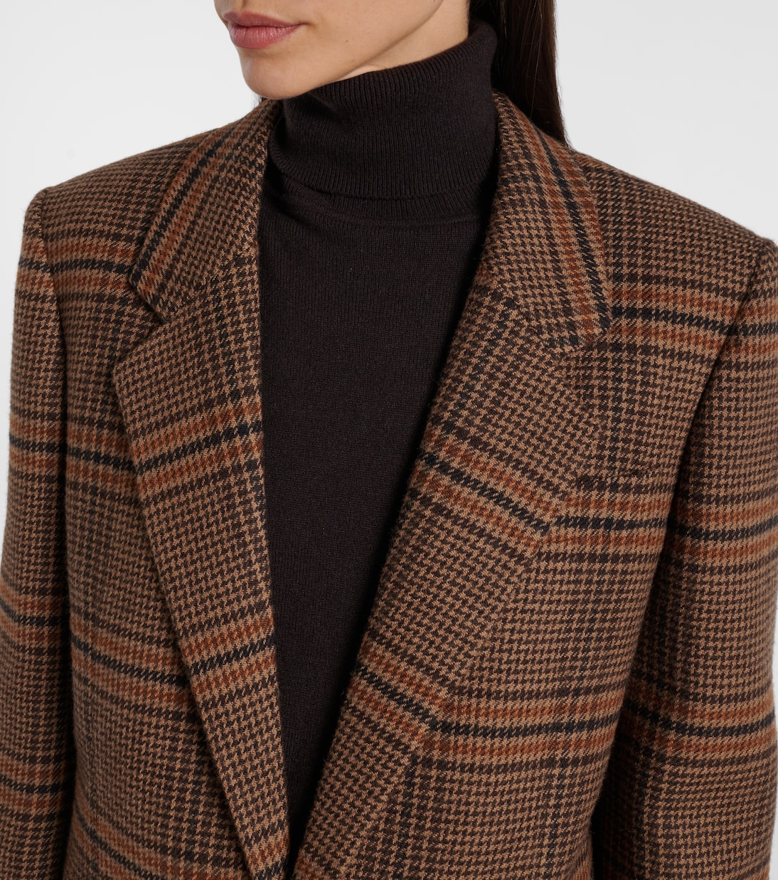 Blazer en laine à carreaux | Saint Laurent