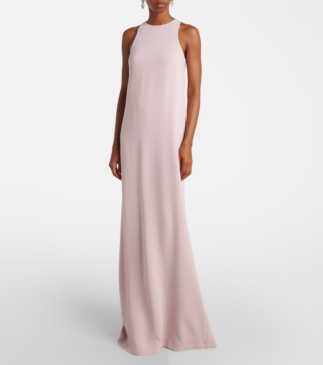Crystal-embellished caped gown | Costarellos