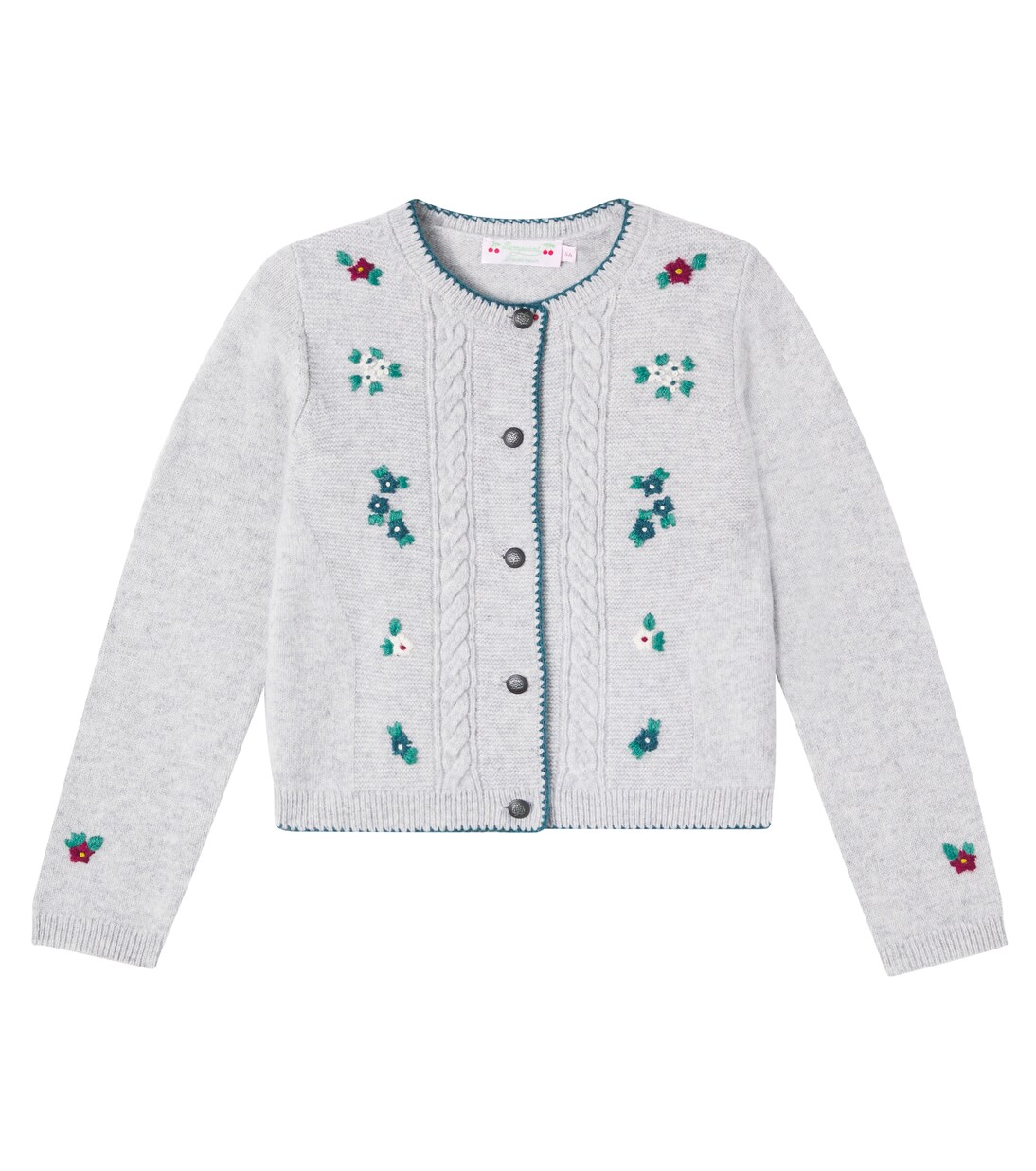 Cardigan Jamina en laine à fleurs | Bonpoint