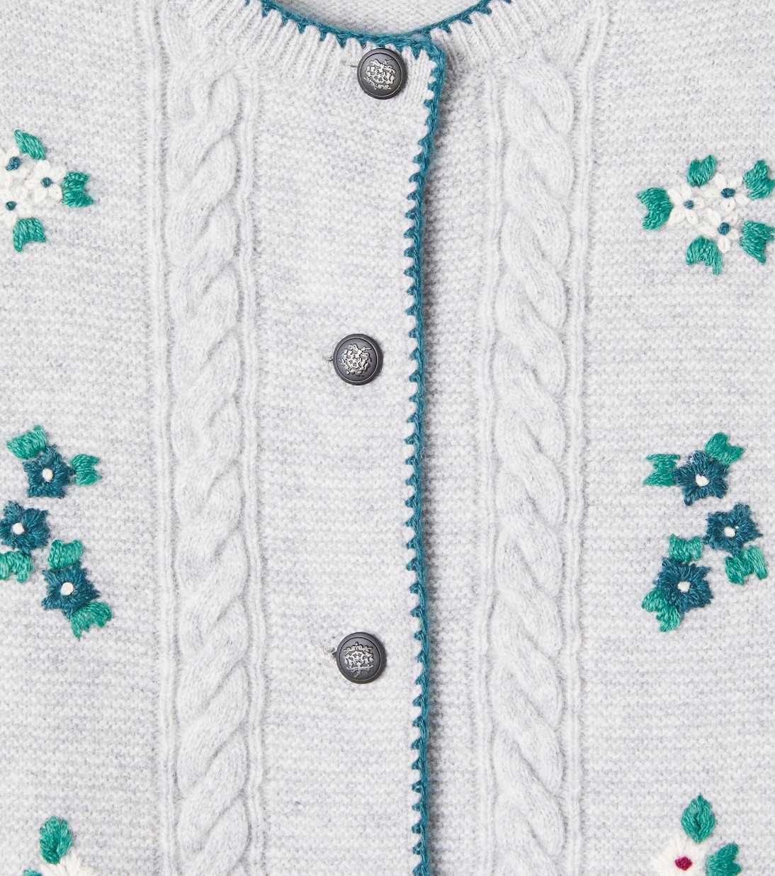 Cardigan Jamina en laine à fleurs | Bonpoint
