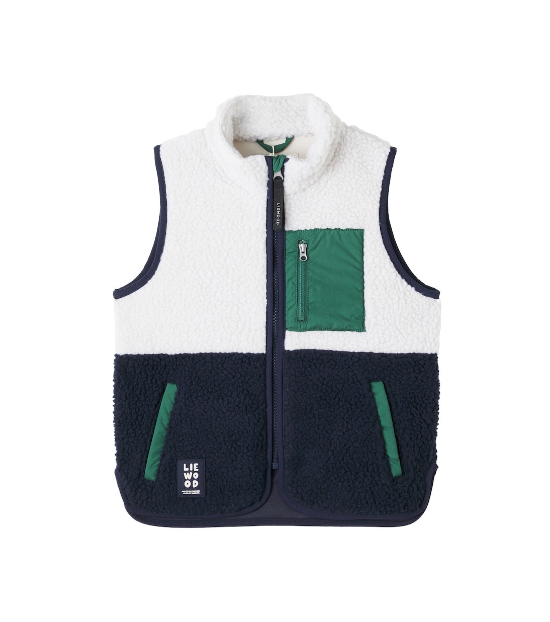 Vada colorblocked faux shearling vest | Liewood