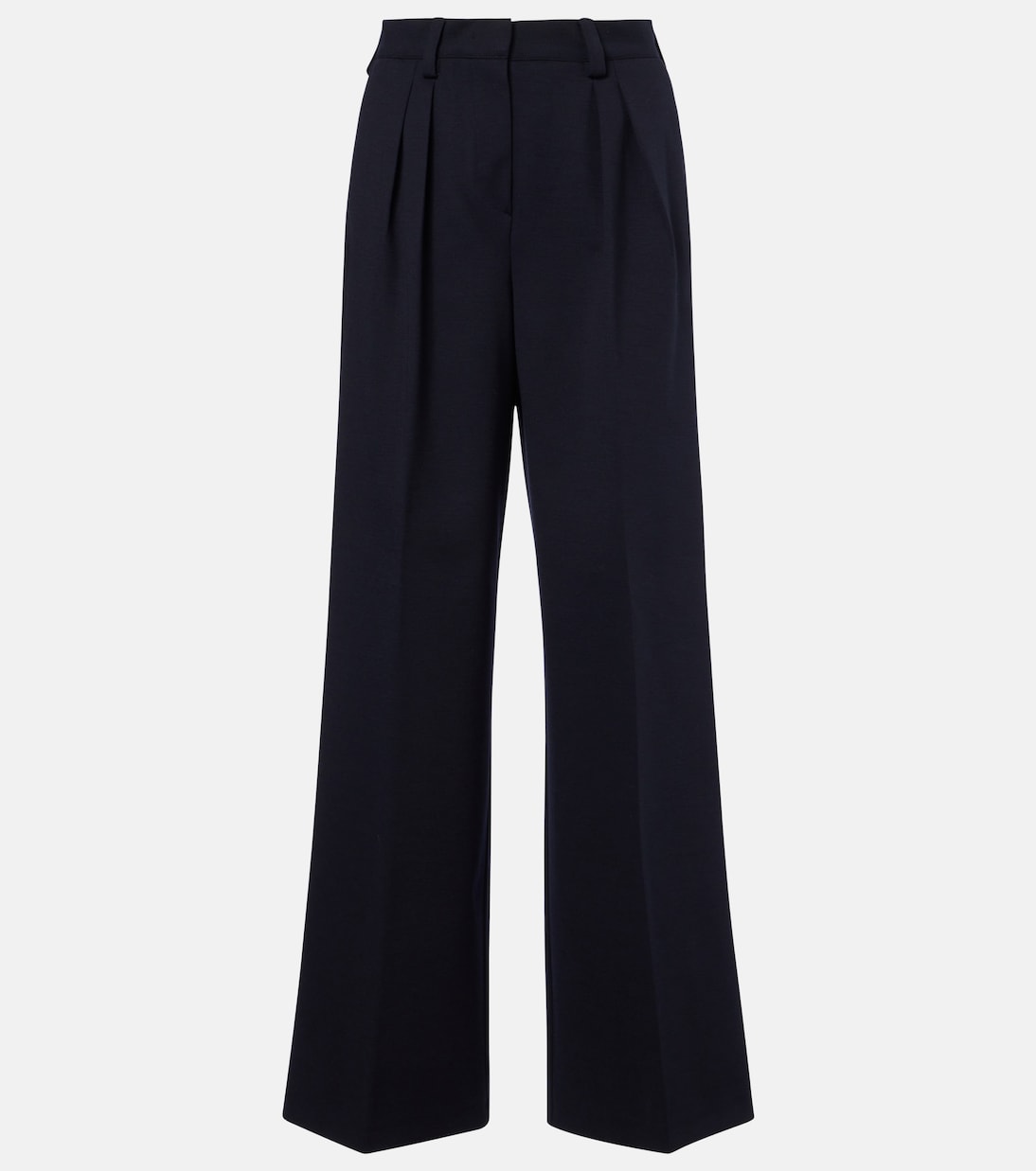 Molo pleated wool and cotton-blend pants | Max Mara