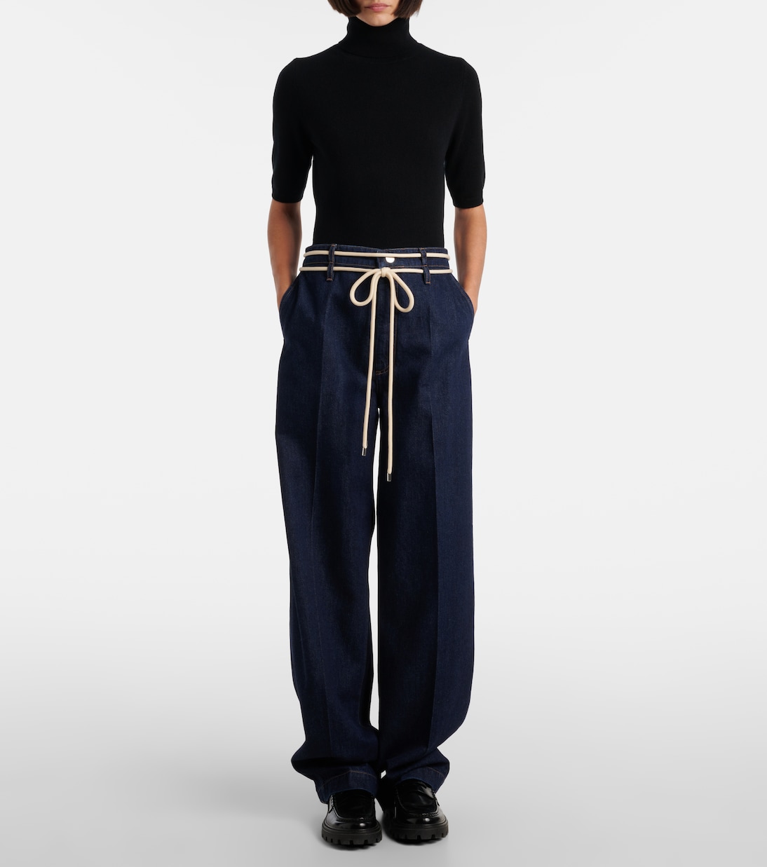 High-Rise Wide-Leg Jeans Nembi | Sportmax
