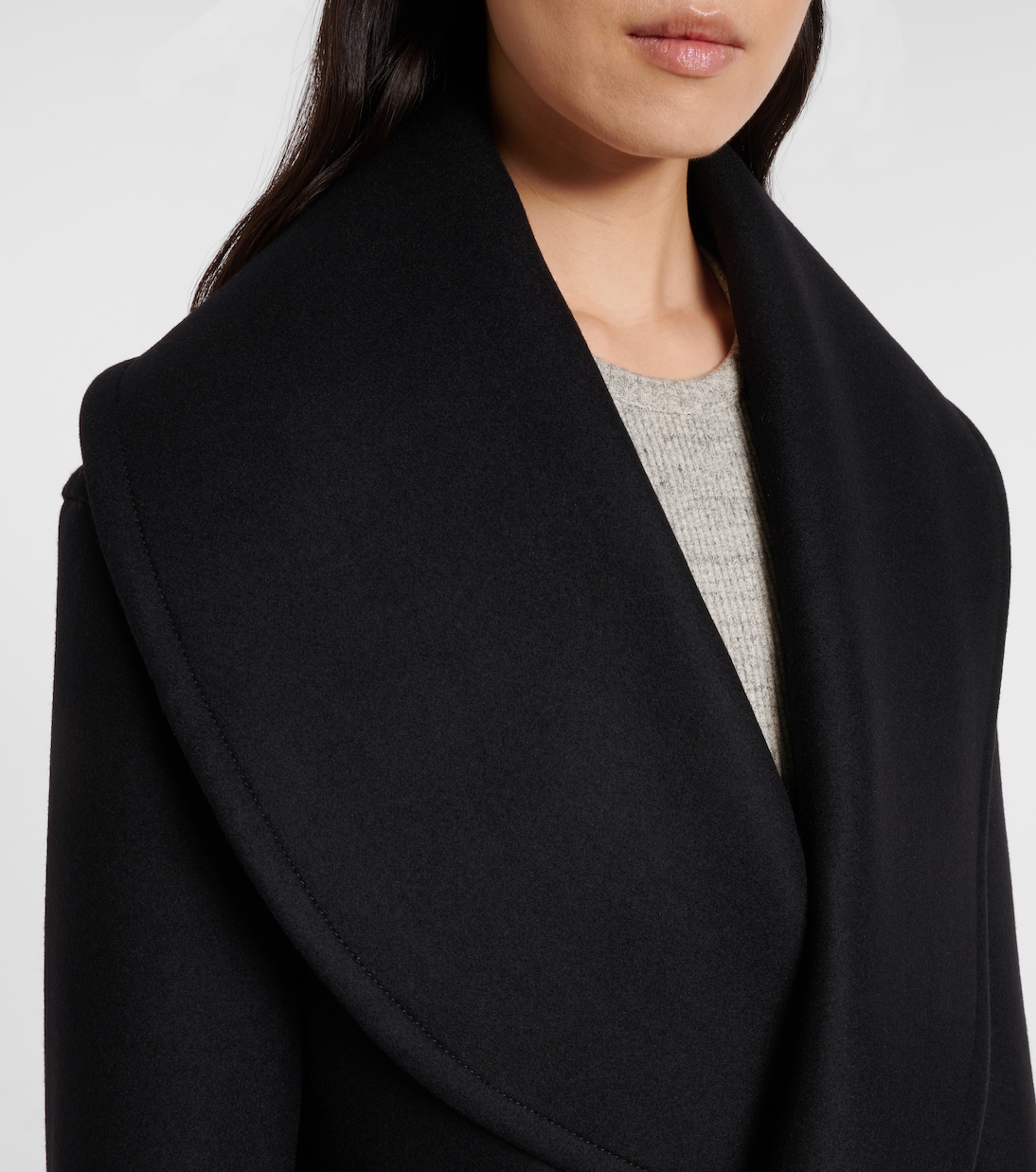 Double-breasted wool coat | Bottega Veneta
