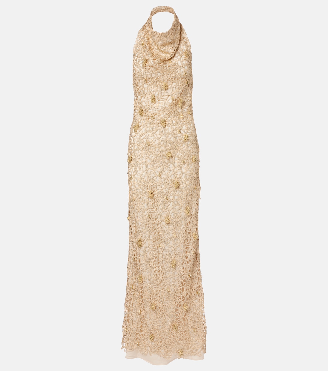 Open-back embellished maxi dress | Xu Zhi