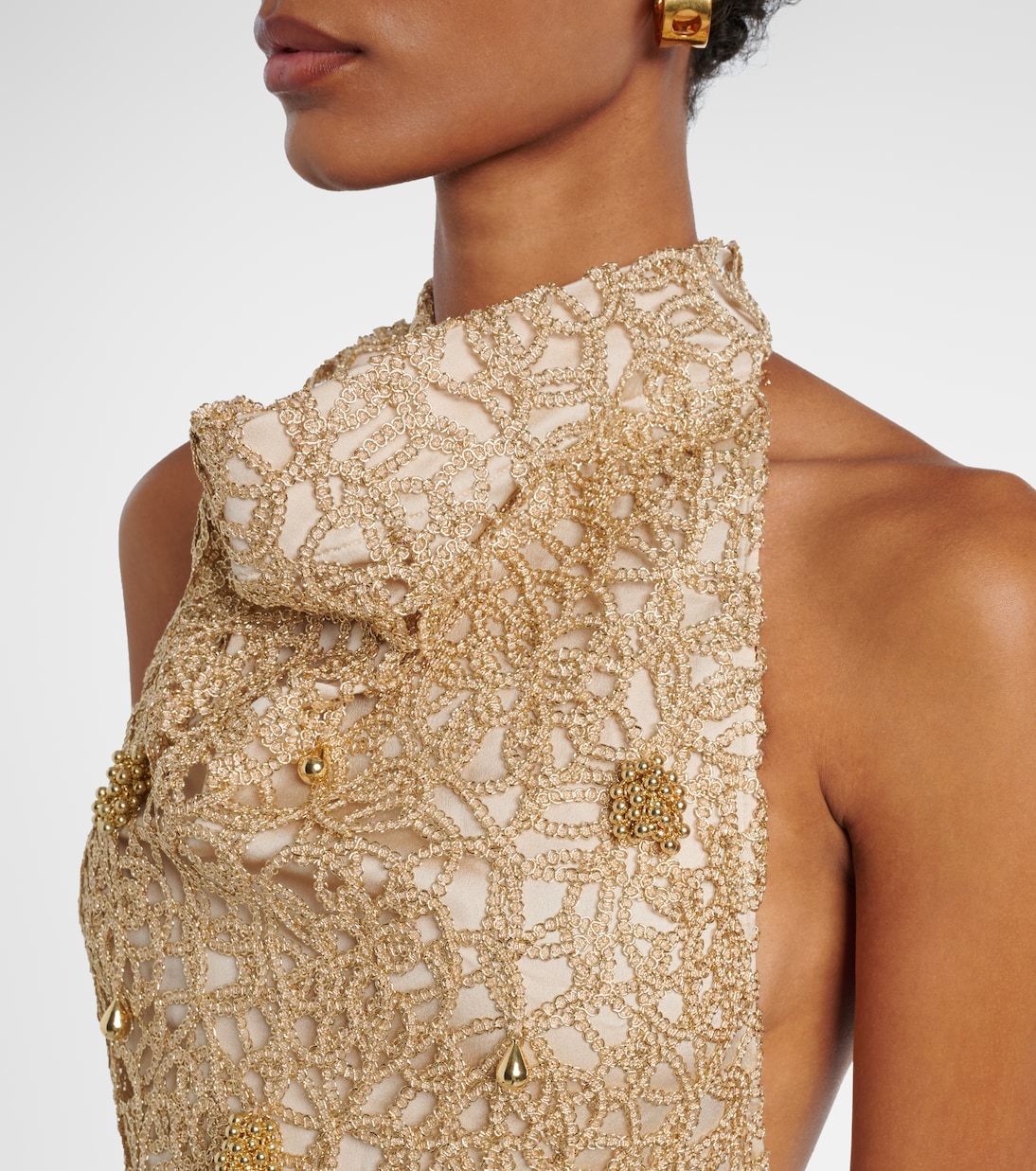 Open-back embellished maxi dress | Xu Zhi