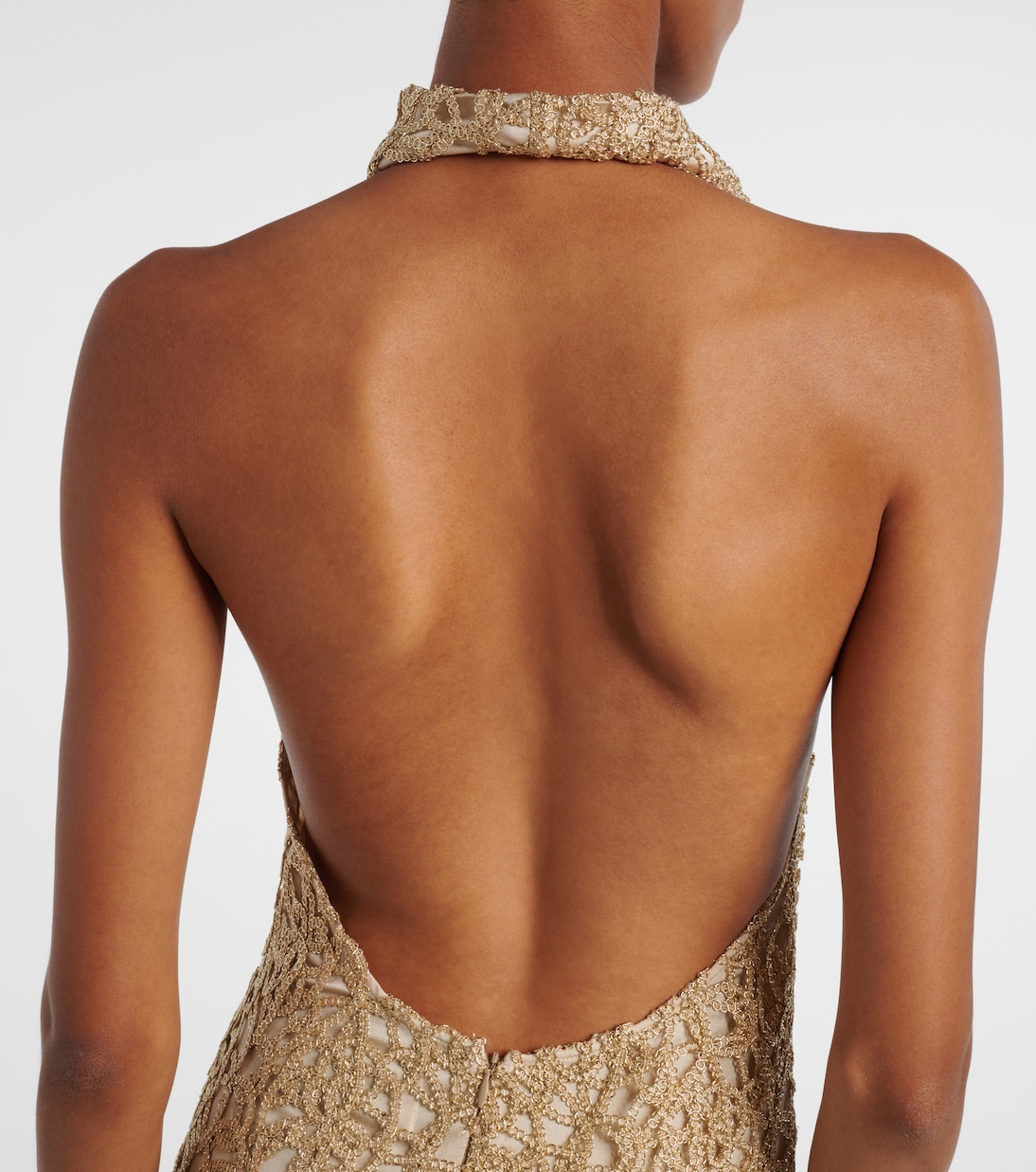 Open-back embellished maxi dress | Xu Zhi