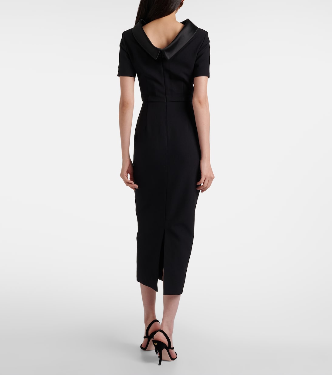Crêpe midi dress | Roland Mouret