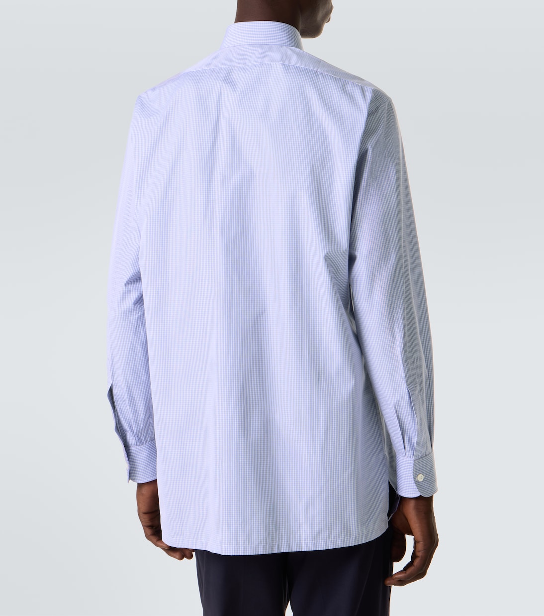 Checked cotton poplin shirt | Charvet