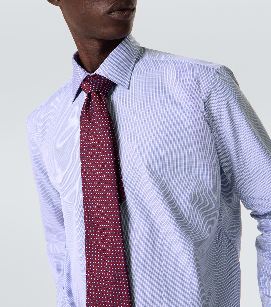 Checked cotton poplin shirt | Charvet