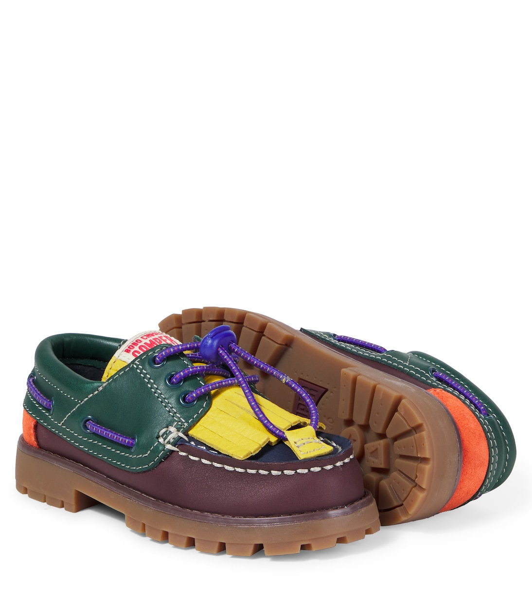 X Camper Compassas Slip-Ons Nautic aus Leder | Bobo Choses