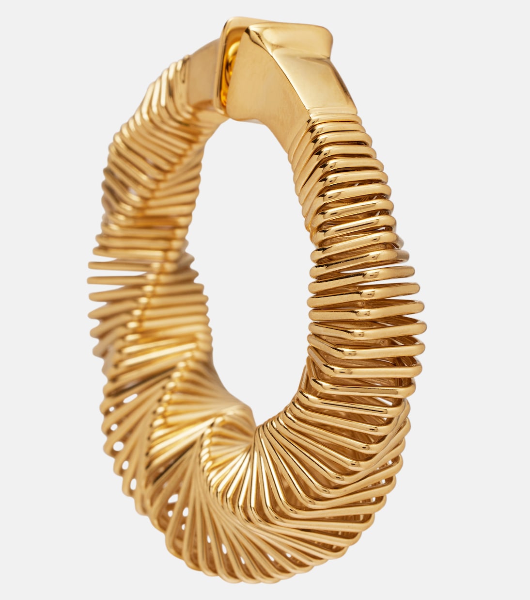 Square Spiral hoop earrings | Alaïa