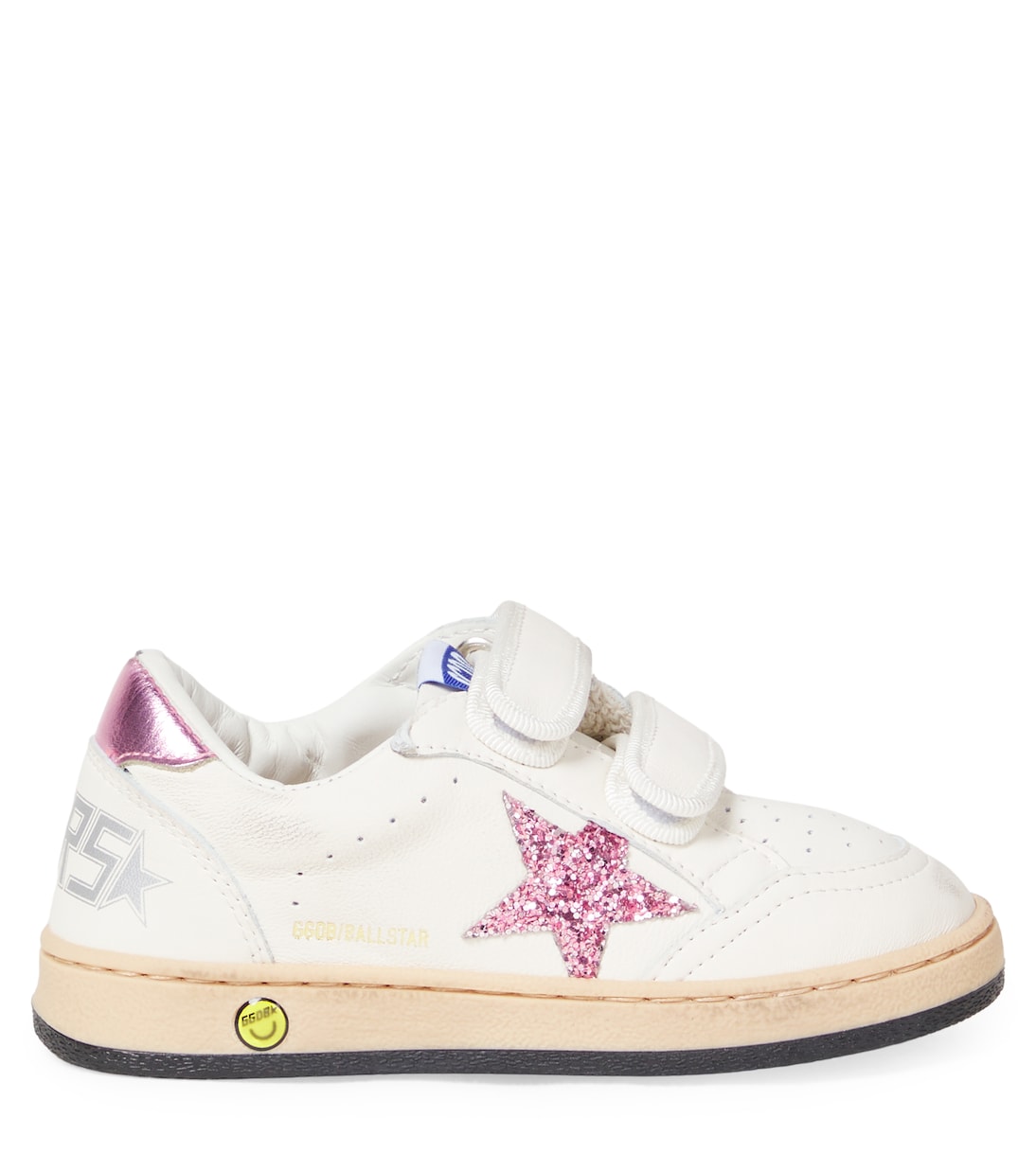 Ball Star glitter leather sneakers | Golden Goose Kids